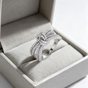 Anello con Fiocco per Donne, Accessorio da Dito alla Moda per Uso Quotidiano - Product Image 6
