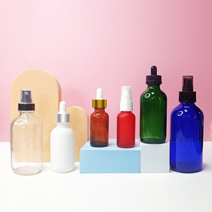 Envase Cosmético de Vidrio Azul Cobalto Vacío de 30ml 50ml 60ml, Botella Redonda para Aceites Esenciales con Gotero - Product Image 6