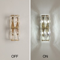 Lampe Murale LED Cylindrique en Acier Inoxydable et Cristal, Prix Direct Usine, avec Douilles G4 pour Hôtel, Salon, Appartement et Couloir