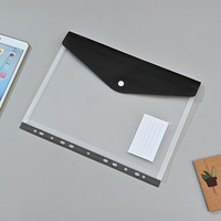 Portadocumentos Transparente para A4, 11 Orificios, Bolsillos para Archivos Perforados de PP, Carpetas Expandibles, Formato de Hojas Sueltas