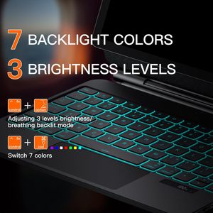 <span class=keywords><strong>Custodia</strong></span> con Tastiera Magnetica per <span class=keywords><strong>iPad</strong></span> <span class=keywords><strong>Air</strong></span> 13" M4/M3/M2 con Retroilluminazione a 7 Colori e Protezione Superiore - Product Image 4