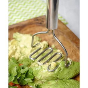 Professional Potato Masher <b>Tool</b>,Stainless Steel with Ridged Press,9.7 Inch for Efficient Mashing,Hangable,Good Material& Durable - Product Image 1