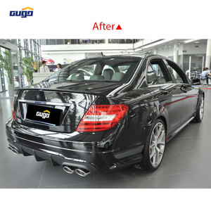 Ống xả khuếch tán sau GUGO 2010-2014 W204 C-Class nâng cấp, tình trạng mới, cản trước & sau lắp trực tiếp cho mẫu C63 2014 - Product Image 2