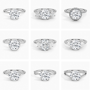 Bague de fiançailles en or blanc massif 18 carats certifiée IGI avec diamant de laboratoire taille ovale <span class=keywords><strong>0</strong></span>,5 ct 1 ct 2 ct, bijoux pour femmes - Product Image 3