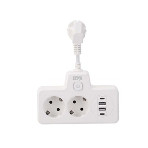 Enchufe de Corriente Winning Star con 2 Tomas y 2 Puertos USB, Función de Seguridad, Expansión Universal - Product Image 5