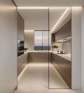 Ensembles de meubles de salon avec décoration en bois, style moderne minimaliste, personnalisation complète de la maison, armoires sur mesure pour villa - Product Image 6