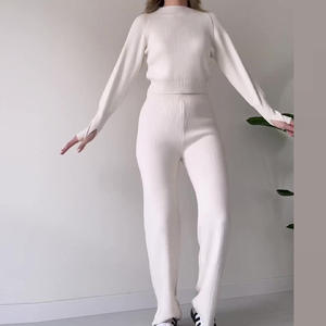 Automne hiver deux pièces pantalon, ensemble pantalon de jogging actif survêtement survêtement tenues Baseball veste Sport femmes ensembles/ - Product Image 3