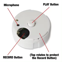 Module vocal enregistrable rond, boîte à voix enregistrable, module sonore pour jouet en peluche, lecteur audio personnalisé avec haut-parleur à son clair