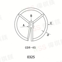 Fabrik Direkt verkaufs preis Rabatt Nylon Kunststoff Draht Isolator Ring Runde Unter leg scheibe