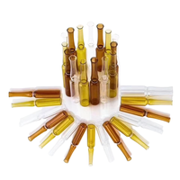 Flacons en verre ambré de 10 ml avec bouchons en titane, flacons de stockage pour vaccins et cosmétiques