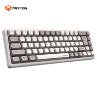 Teclado Mecánico para Juegos MEETION MK12 Mini de 68 Teclas, 65%, Inalámbrico, Retroiluminación RGB, con Triple Modo para Jugadores
