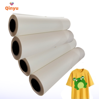 Film DTF Qinyu pour transfert thermique sur textiles, 30cm, 33cm, 60cm, 120cm, double face, décollement à chaud, pour solution d'impression de t-shirts