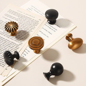 Bouton de meuble en alliage d'aluminium Changei, rond, à trou unique, style moderne et minimaliste, pour tiroir, armoire, poignée de porte de cuisine - Product Image 2