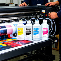 Encre à base d'eau anti-blocage à flux fluide pour têtes d'impression Epson DX5 DX7 5113 XP600 TX800, pour affiches PP grand format et caissons lumineux