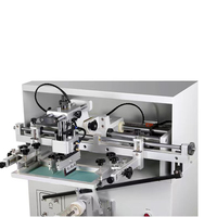 Gran oferta, máquina de serigrafía de botella de vidrio multifuncional semiautomática de un solo color para vidrio, plástico, cerámica, metal