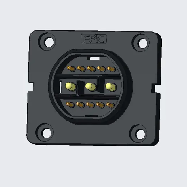 ตัวเชื่อมต่อด้านข้างสำหรับตู้รถ10Pin 3 + มีแบตเตอรี่