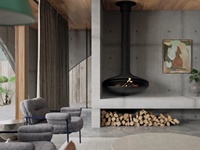 Projet architectural minimaliste contemporain de style industriel Service de design d'intérieur 3D pour la maison complète