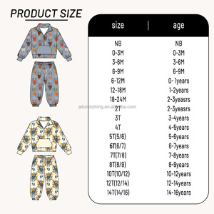 Ensemble de vêtements en polyester coupe-vent pour enfants, pull chaud à demi-fermeture éclair, pantalon de jogging, costume, cadeau de Noël, tenue pour bébé et tout-petit - Product Image 5