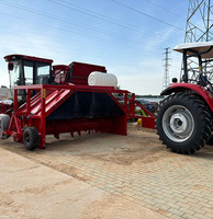 Retourneur de compost à rouleaux de 2,5 m de long, capacité de traitement de 800-1400 m³/h, tracteur agricole de 70 CV, engrais organique