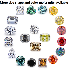 Moissanite en pierre libre taille Asscher 2*2MM-9*9MM DE VVS, Moissanite en pierre libre taille Asscher créée en laboratoire pour la joaillerie - Product Image 5