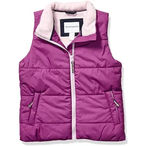 Vest Jas Voor Vrouwen Nieuw Design Paarse Kleur Binnen Fleece Voering Hoge Kwaliteit Ademende Vest Jas Met Redelijke Prijs