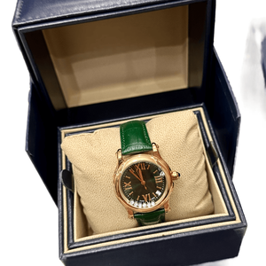 Elegant Women <b>Watch</b> Stainless Steel <b>Case</b> Floating Crystal Dial Classic Dress Timepiece - Product Image 5