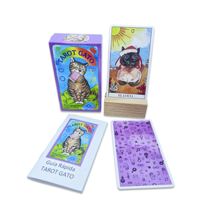 Carte Oracle personnalisée avec guide Impression 4/C Carte de jeu Langue personnalisée Jeu de tarot animal de haute qualité - Product Image 5