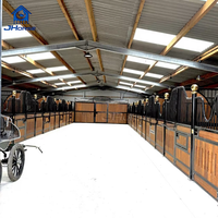 La stalle stable de cheval en métal de cheval de grange préfabriquée de cheval sûr lambrisse des boîtes avec les bois en bambou