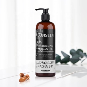 Lonstin-champú para el cabello orgánico Natural OEM, aceite de argán marroquí, 500ml - Product Image 5