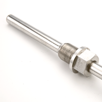 Harga Sensor suhu Rtd Pt1000 selubung Pt100 dengan WZP-230 Thermowell