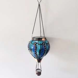 Lámpara de Jardín de Cristal con Llama Intermitente LED de Corriente Continua, Impermeable, con Control Remoto, IP44, Globo Aerostático Colgante para Patio - Product Image 6