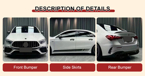 ชุดแต่งกันชนหน้ารถยนต์สำหรับ <span class=keywords><strong>Mercedes</strong></span> Benz <span class=keywords><strong>A</strong></span>-Class W177 ชุดแปลงกันชนหน้า W177 อุปกรณ์ตกแต่งรถยนต์ ปี 2019-2024 - Product Image 2