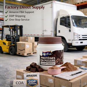 Suplemento Nutricional de Proteína Sabor Chocolate, <span class=keywords><strong>Popular</strong></span> e em Alta Venda, Baixo em Açúcar, para Construção Muscular em Adultos - Product Image 3