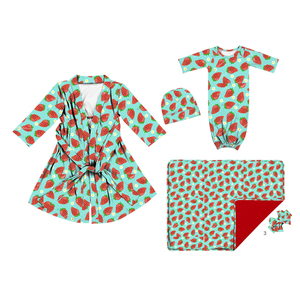 PJA-011 5pcs Pack Rose Floral Maman et Moi De Maternité Robe et Correspondant Bébé Ensemble - Product Image 3