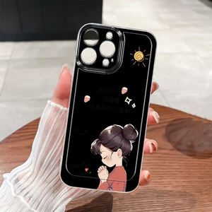 Funda Protectora para Teléfono Móvil con Estampado de Chica de los Deseos, a Prueba de Golpes, de TPU, para <span class=keywords><strong>iPhone</strong></span> X, Xr, Xs, 11, <span class=keywords><strong>12</strong></span>, 13, 14, 15, 16, 17, Pro, Max, Air - Product Image 1