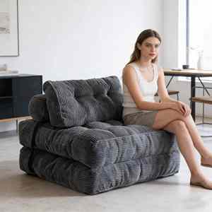 Canapé-<span class=keywords><strong>lit</strong></span> <span class=keywords><strong>pliant</strong></span>, fauteuil convertible avec oreiller, chaise-<span class=keywords><strong>lit</strong></span> pliable portable, canapé-<span class=keywords><strong>lit</strong></span> <span class=keywords><strong>confortable</strong></span> pour le salon - Product Image 1