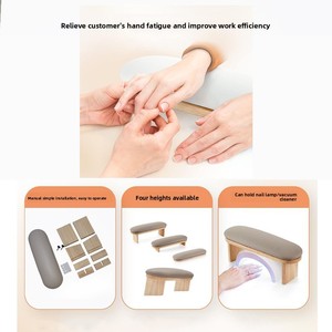Soporte para Manicura de Estilo Ruso con 4 Niveles de Altura Ajustable, Compatible con Lámpara de <span class=keywords><strong>Uñas</strong></span> de Gel y Aspiradora, con Reposamanos - Product Image 5