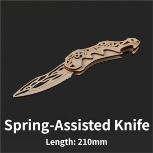 Cuchillo Mariposa de Madera, Rompecabezas Educativo 3D, Modelo de Juguete para Armar, Diseñado para una Montaje Segura, Mejora la Coordinación y la Concentración - Product Image 2