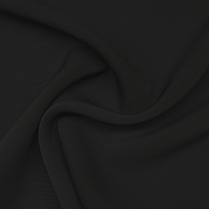 Nuevo diseño de tela de poliéster de sarga sólida Material tejido negro, superventas 96% poliéster 4% Spandex Japón telas de crepé/ - Product Image 4