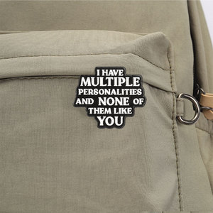 Ensemble d'épingles en émail avec citations sarcastiques, broches amusantes anti-opinions pour la décoration de sacs à dos - Product Image 4