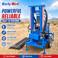 Vente directe usine – Foreuse de puits d'eau sur roues de 200 mètres – Machine de forage de puits profonds portable et personnalisable