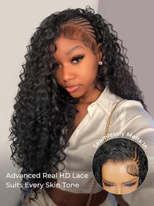 Parrucca Pronta all'Uso con Onde d'Acqua 13x6 HD Lace Front Preintrecciata e Senza Colla con Baby Hair e Attaccatura Pre-Plucked per Donne - Product Image 2