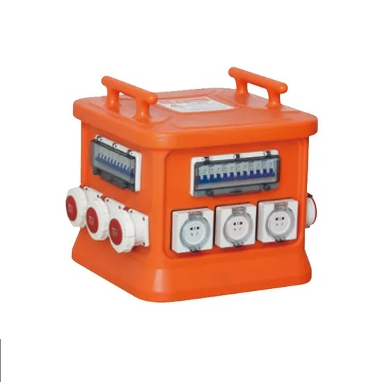 Jiahui SIN4848-36A YT IP66 Stackable 5-Way Portable Waterproof PE Style Power Distribution Box Indoor/Outdoor Use