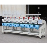Machine informatisée De 8 Cabecas De Bordar Roupa Domesticaes Machine à broder par ordinateur paillettes avec perle