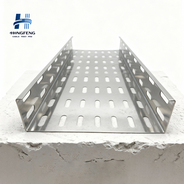 Hot Sale Ventilated Cable Tray DifferentSize and Accessories Galvanized Trough Cable Tray Perforated