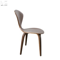 Chaise de salle à manger moderne, chaise longue Boi Norman, minimalisme, chaise d'appoint sans accoudoirs, chaise de salle à manger scandinave en bois courbé