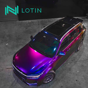 Film d'emballage autocollant en vinyle brillant rouge nuit pour voiture, changement de couleur - Product Image 6