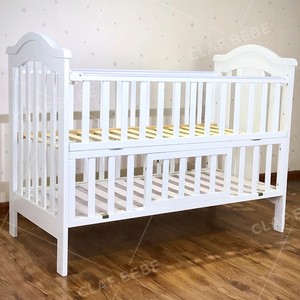 Lits bébé en bois série pliée berceaux bébé avec fonction de rangement lit de jeu - Product Image 3