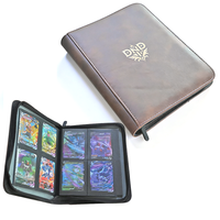 Personalisierter Lasergravierter 4-Taschen-Sammelkartenordner mit Reißverschluss TCG-Kartenalbum Sammelkartenhalter für Großhandel OEM ODM