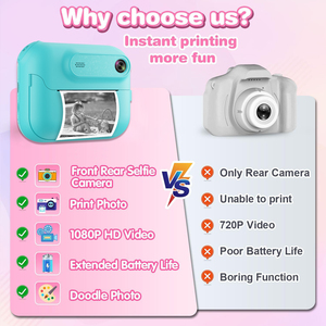 كاميرا رقمية محمولة صغيرة للأطفال، لعبة تصوير للأطفال، كاميرا سيلفي للأطفال - Product Image 2